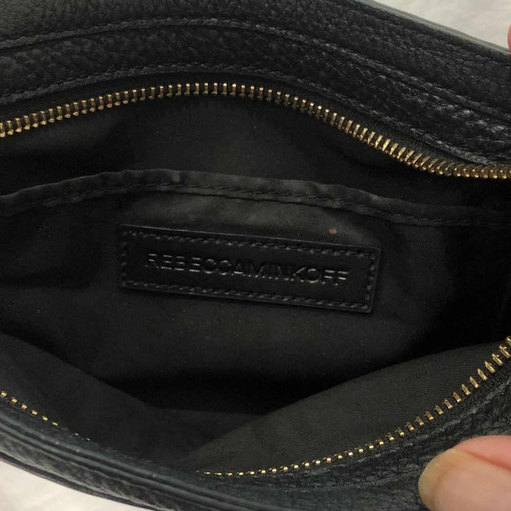 Rebecca Minkoff “Reagan” Black Leather Crossbody Purse Bag EUC - Picture 14 of 16